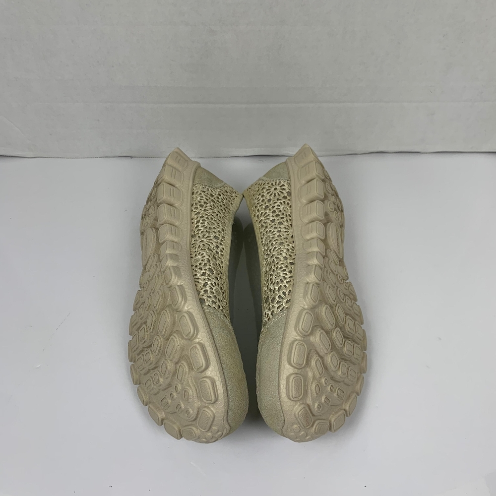 Skechers EZ Flex 2 Women's Tan Cream Sweetpea Ballet Flat Ballet Shoe  Size 9 - Picture 8 of 14